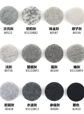 浅灰烟灰色毛呢纽扣 石灰色包布钮扣 风衣大衣扣子热卖 K51108