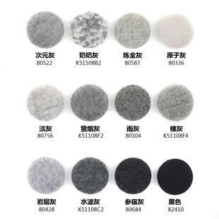 浅灰烟灰色毛呢纽扣 石灰色包布钮扣 风衣大衣扣子热卖 K51108