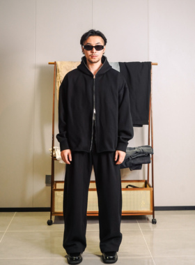 SEVENMF美式复古阔腿卫裤男潮牌宽松显瘦垂感休闲裤慵懒风裤子