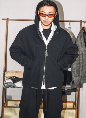 SEVENMF「极简慵懒」重磅加厚廓形连帽卫衣套装立体弯刀卫裤宽松