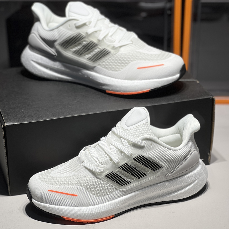 新款正品莆田男鞋透气网面耐磨真爆米花减震轻便跑步休闲运动鞋女