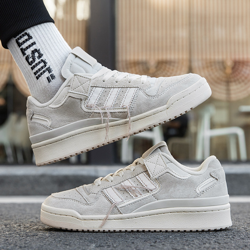 2026新款真皮复古透气休闲防滑板鞋莆田男女百搭厚底跑步运动鞋潮