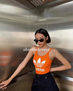 STB 夏日荧光橘倒梯形框超轻TR90材质偏光墨镜太阳眼镜 男女适用