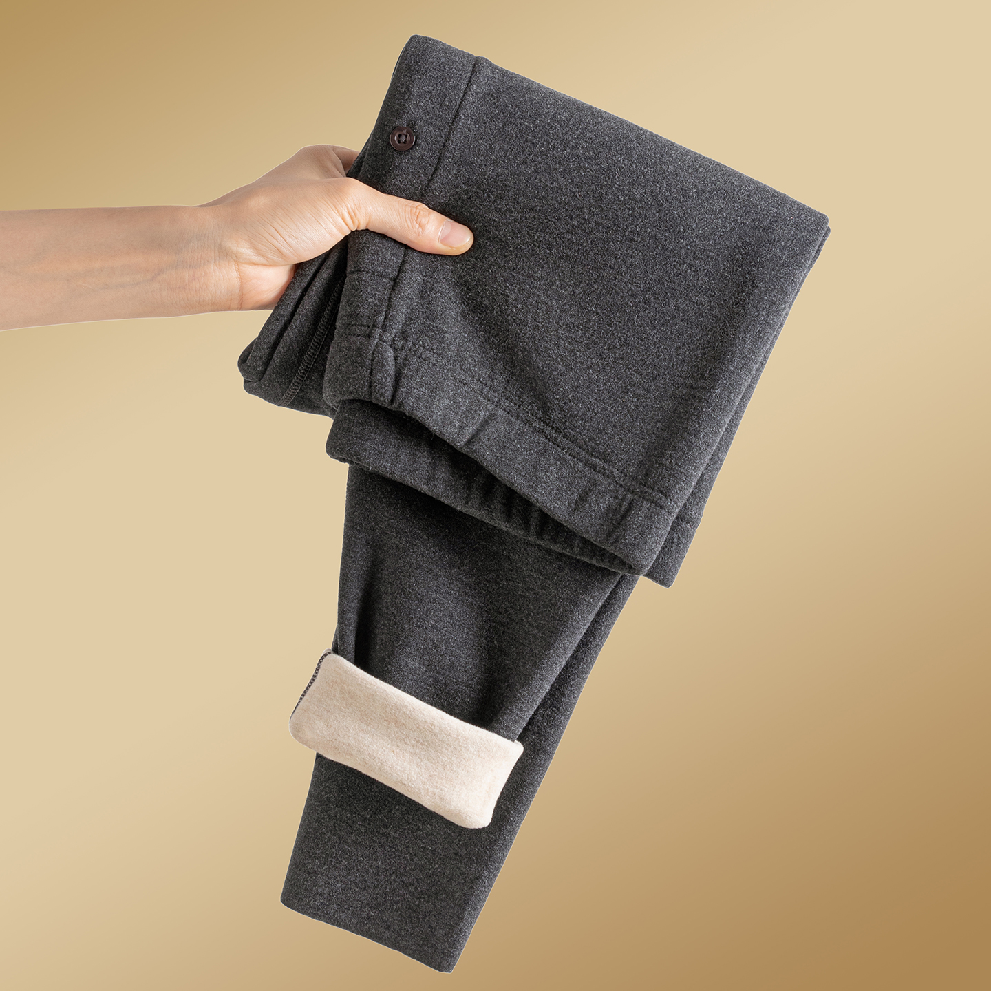 德绒贴身内搭无痕男士保暖裤