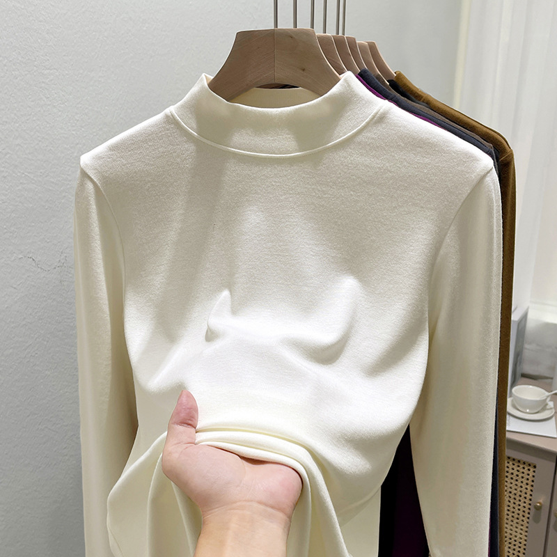 基础款百搭修身长袖t恤女