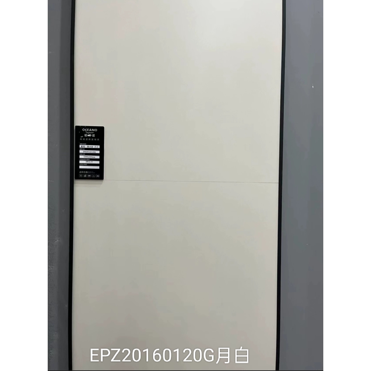 欧神诺瓷砖600*1200微水泥柔光砖简约耐磨地砖素色月光白奶白特价