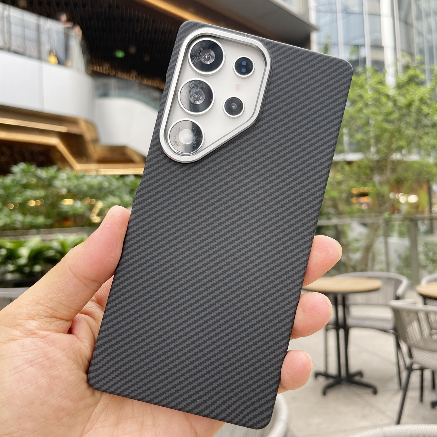 适用于三星s26ultra手机壳轻薄防摔新款凯夫拉纹理S25+碳纤维纹理保护套全包s24磁吸散热新磁吸S23商务保护套