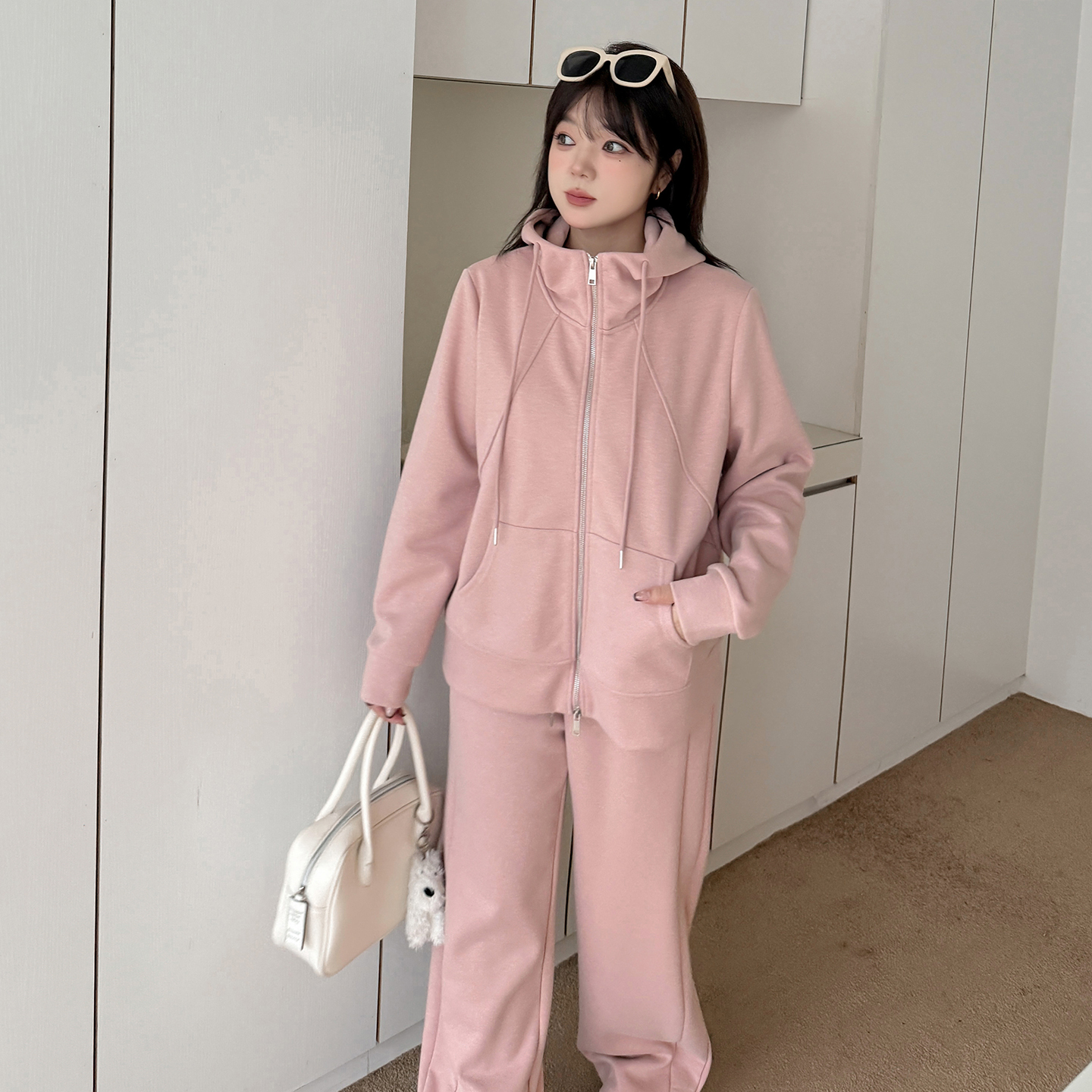 胖mm大码女装时尚套装两件套