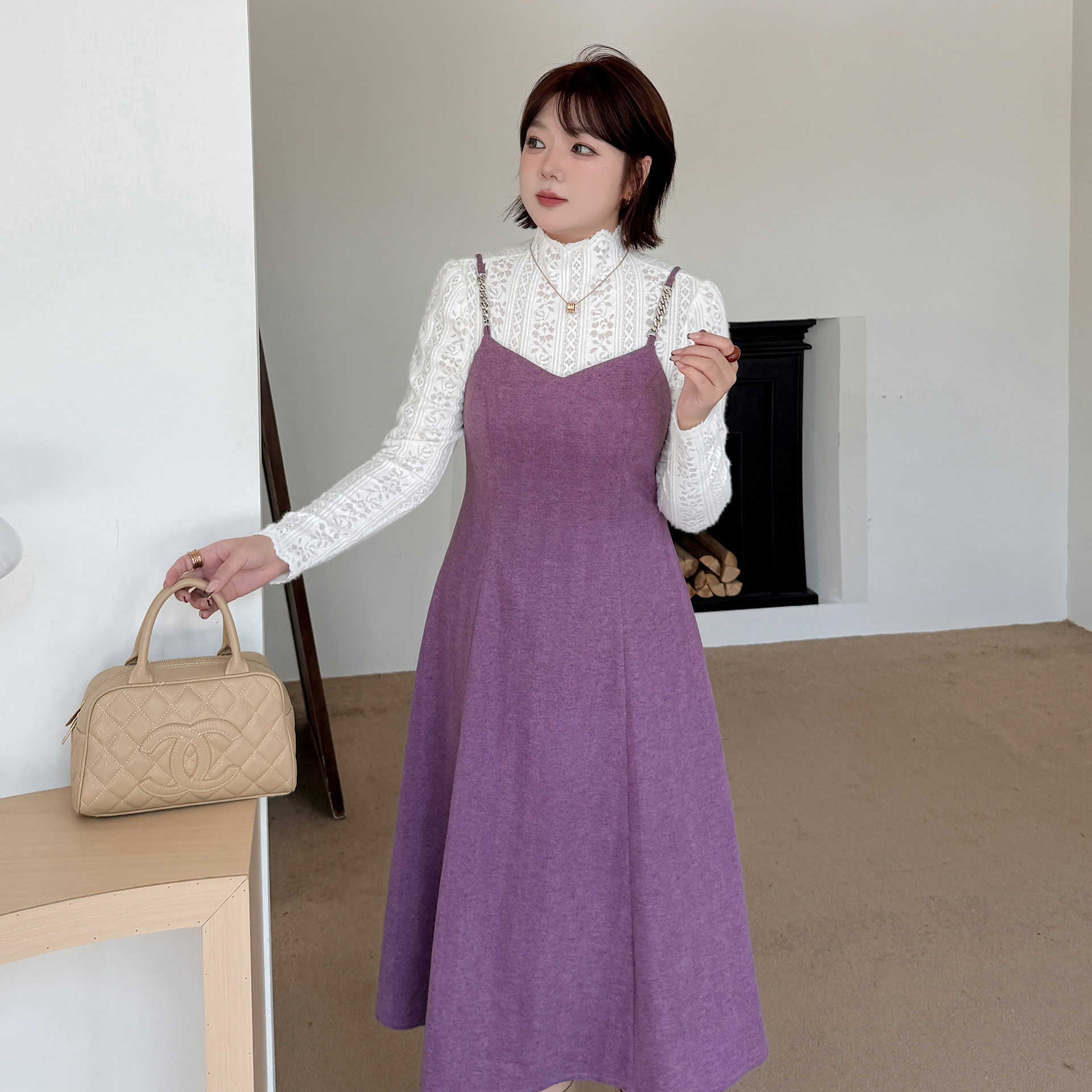 胖mm大码女装韩版时尚套装