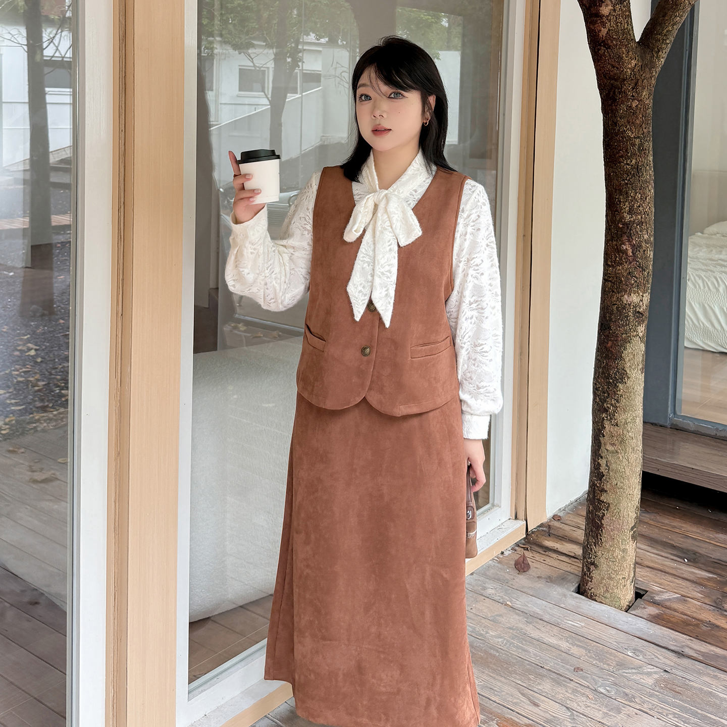 胖mm大码女装韩版宽松套装