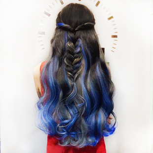 全真发8D彩色接发挑染接发束扣接隐形无痕舒适挂耳染无痕画染接发