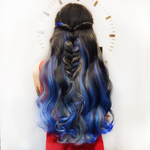 全真发8D彩色接发挑染接发束扣接