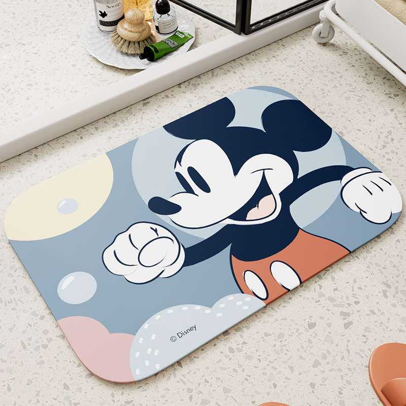 迪士尼软硅藻泥卡通卫浴防滑吸水