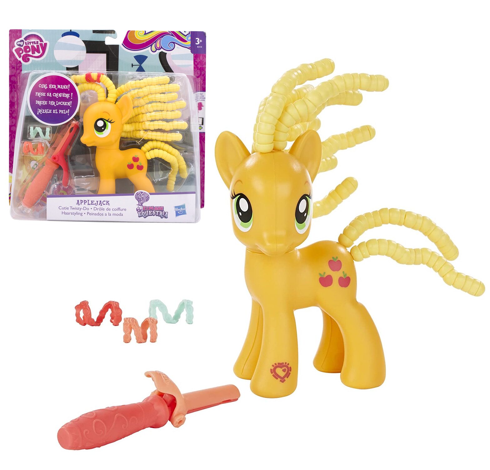 my little pony小马宝莉做发型卷发applejack苹果杰克玩游戏大马