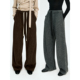 MRS 松紧腰抽绳宽松阔腿长裤 Studios 羊毛针织复合加厚