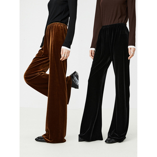 VTG复古百搭优雅韩国细腻不倒绒丝绒阔腿神仙空气裤 MRS Studios