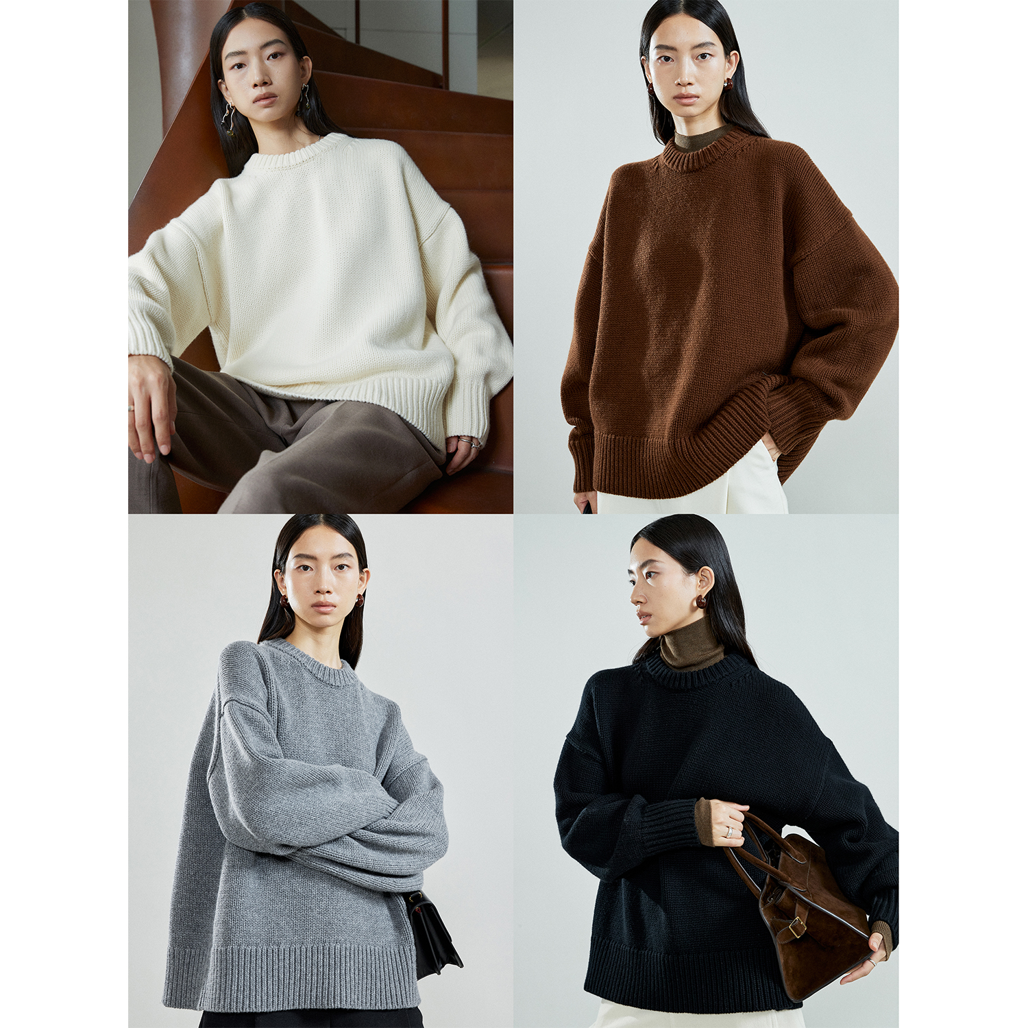 羊绒套头MRSStudios大毛衣