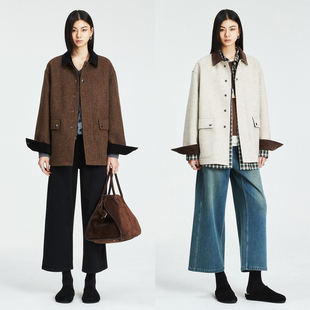 外套 英国M&E雅各布原色无染色羊毛灯芯绒领ROW风工装 MRS Studios