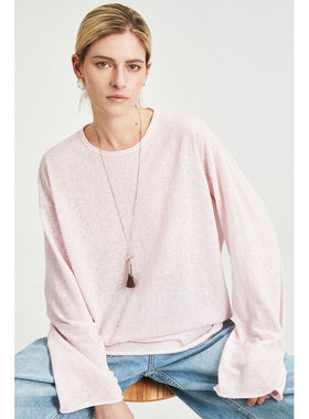 MRS Studios 轻薄亚麻棉透气舒适朦胧透感防晒空气感针织长袖罩衫