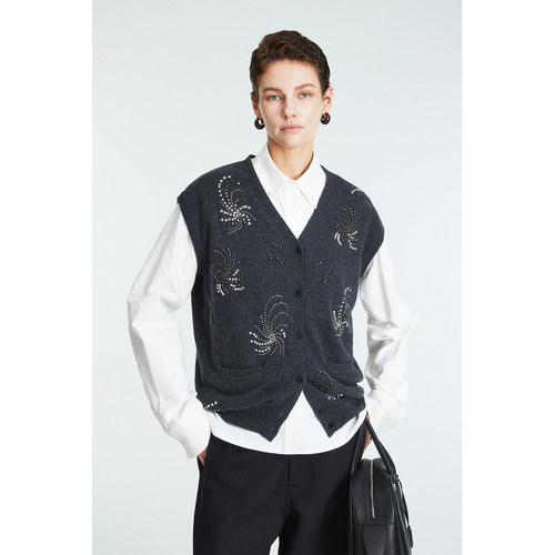 秀款pr@手工钉珠奶奶马甲