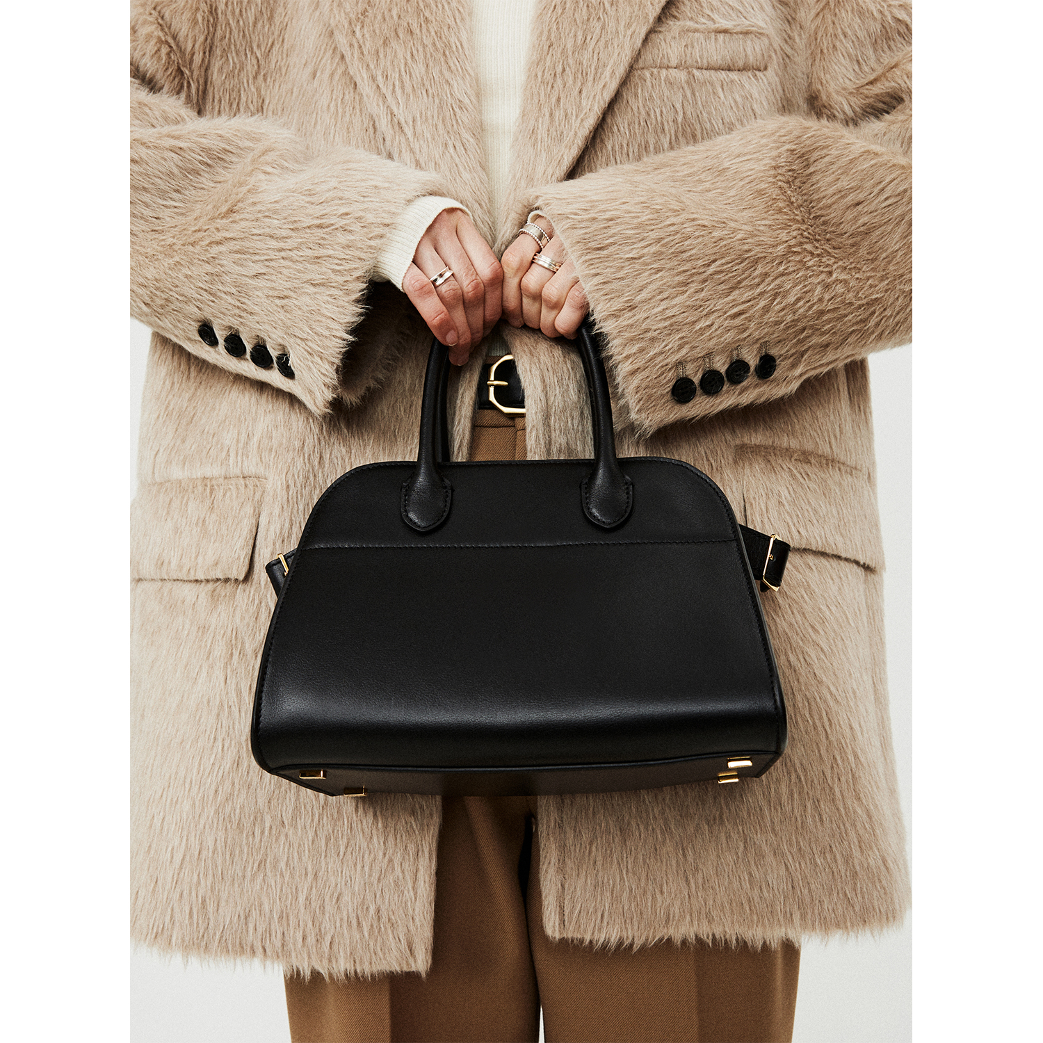 ROW风小牛皮小号手拎包