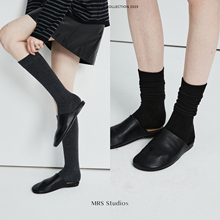 MRS Studios 冬季保暖高筒MIU系绵羊毛小腿袜子堆堆袜中袜