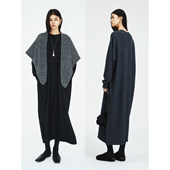 秋冬内搭Bi入 MRS Studios 極简ROW风侧开叉美利奴羊毛T恤连衣裙