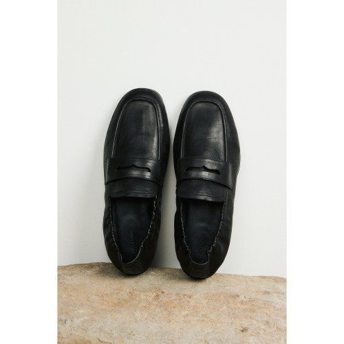 MRS Studios 舒适百搭时髦 手工擦色做旧工艺 小牛皮Loafer乐福鞋