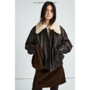 MRS 复古蜡感绵羊皮LM风大翻领鹅绒短皮衣羽绒夹克外套 Studios