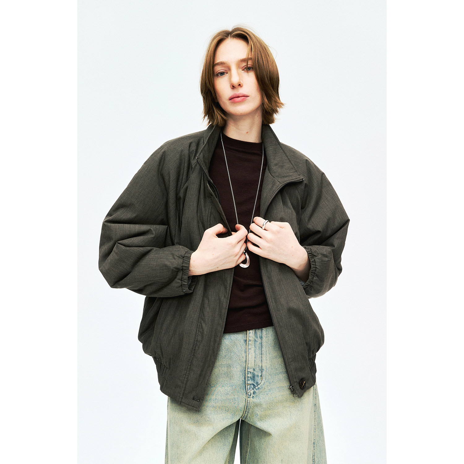 MRS Studios 日本进口面料 ROW早春轻薄3M夹棉 针织内里 棉衣夹克