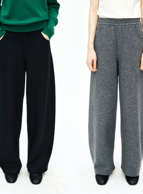 MRS Studios 温暖加倍加厚针织羊毛 自在舒适极地弯刀羊毛休闲裤