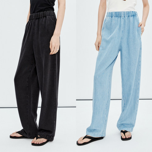 夏日加倍舒适莱赛尔天丝牛仔裤