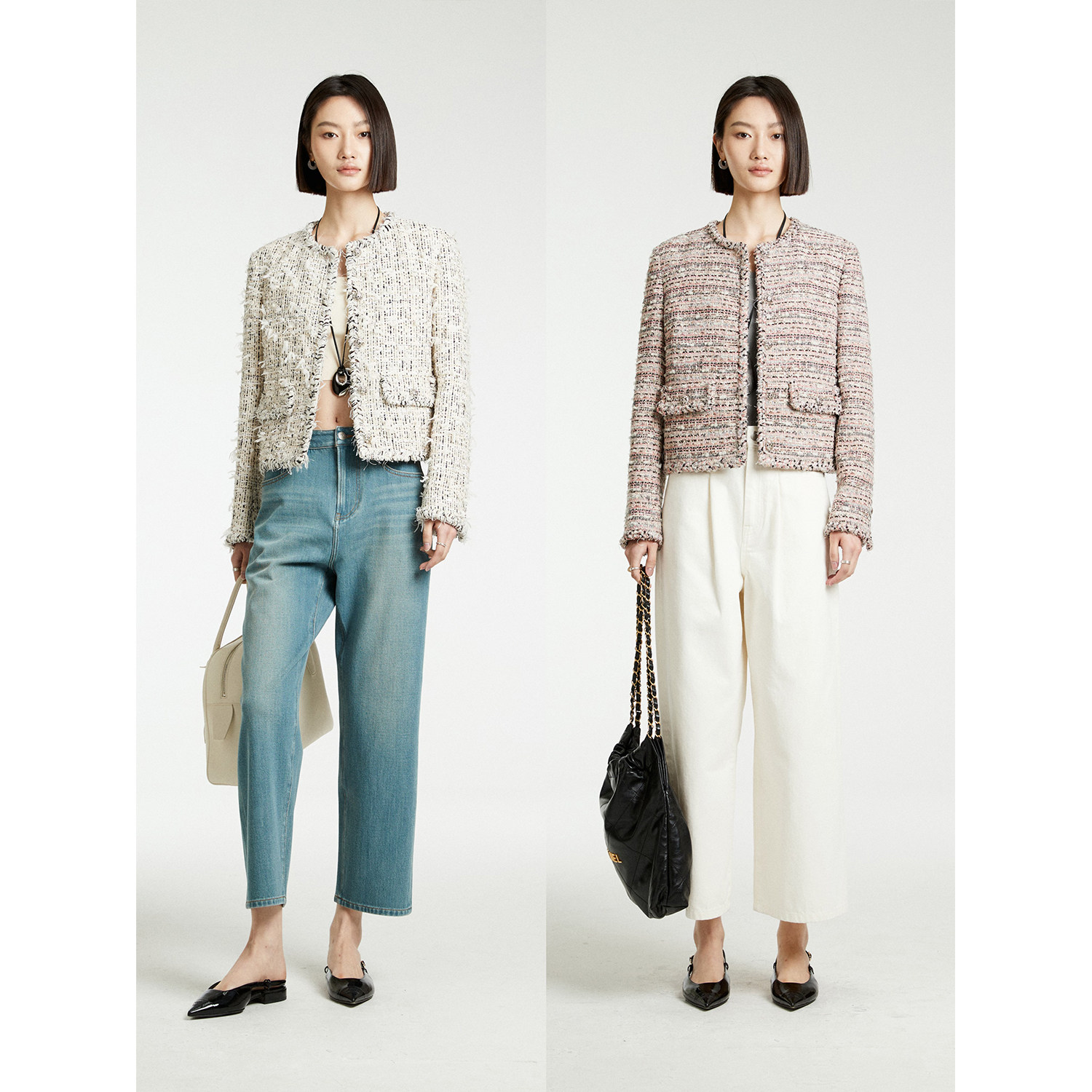 MRS Studios 法国进口lesage手工坊&SCOP蝴蝶纱小香马甲/箱式外套