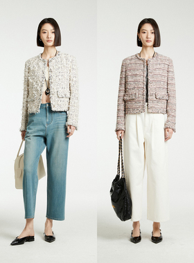 MRS Studios 法国进口lesage手工坊&SCOP蝴蝶纱小香马甲/箱式外套