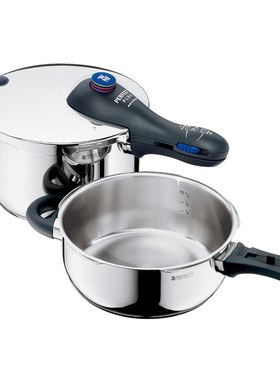 德国直邮WMF福腾宝Perfect Plus高压锅快易锅压力锅两件套4.5L+3L