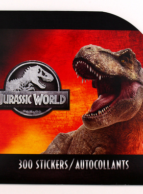 出口品质恐龙世界侏罗纪儿童卡通贴画本dinosaur sticker小贴纸