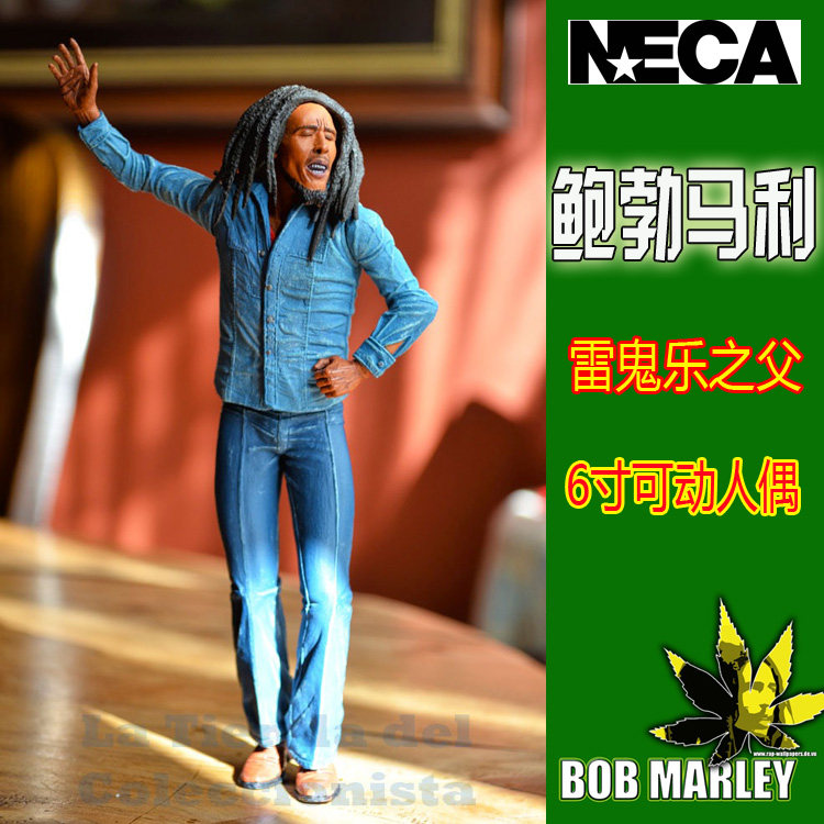 neca bob marley 雷鬼乐之父 鲍勃 马利 摇滚歌星 6吋 公仔 摆件