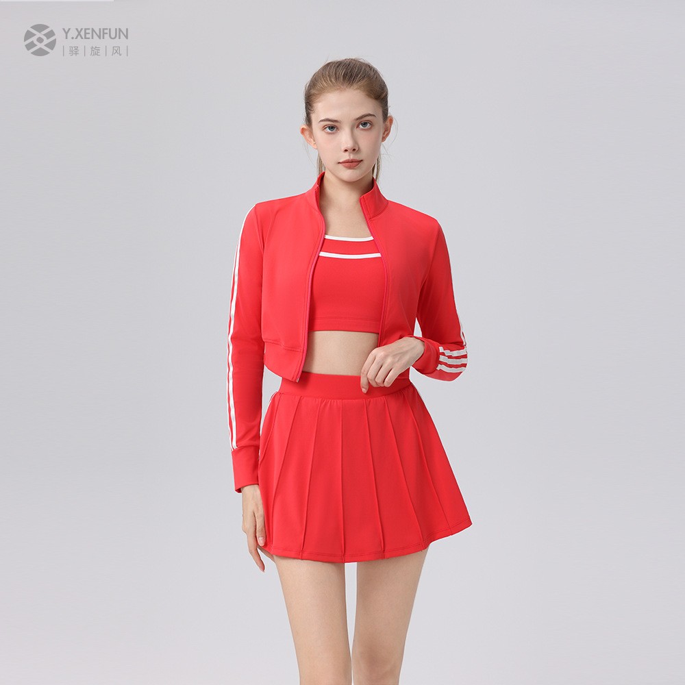 网球服套装女长袖秋冬运