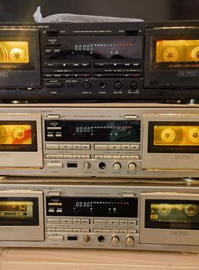 DENON天龙DRW-840G磁带机，发烧卡座录音机 。