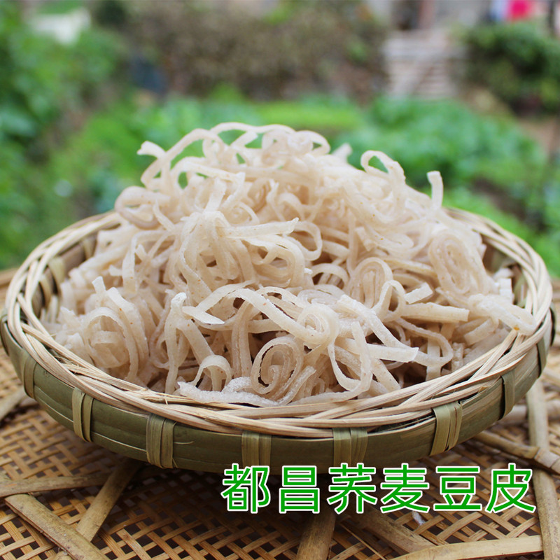 都昌荞麦豆皮粉皮豆折手工豆粑都昌豆参豆皮子传统手工米豆丝粉皮