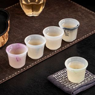 精致水墨玉瓷琉璃茶杯子功夫茶杯主人杯高端单个人专用泡茶品茗杯