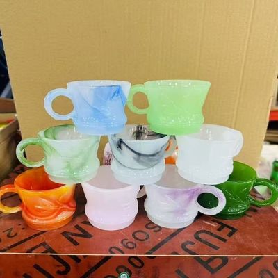 多彩古法琉璃茶杯竹节杯咖啡杯