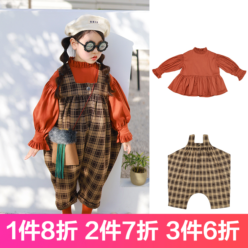 长裤呢绒背带裤洋气百搭可爱好看