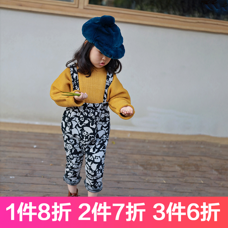 INS新款儿童宝宝针织哈伦裤