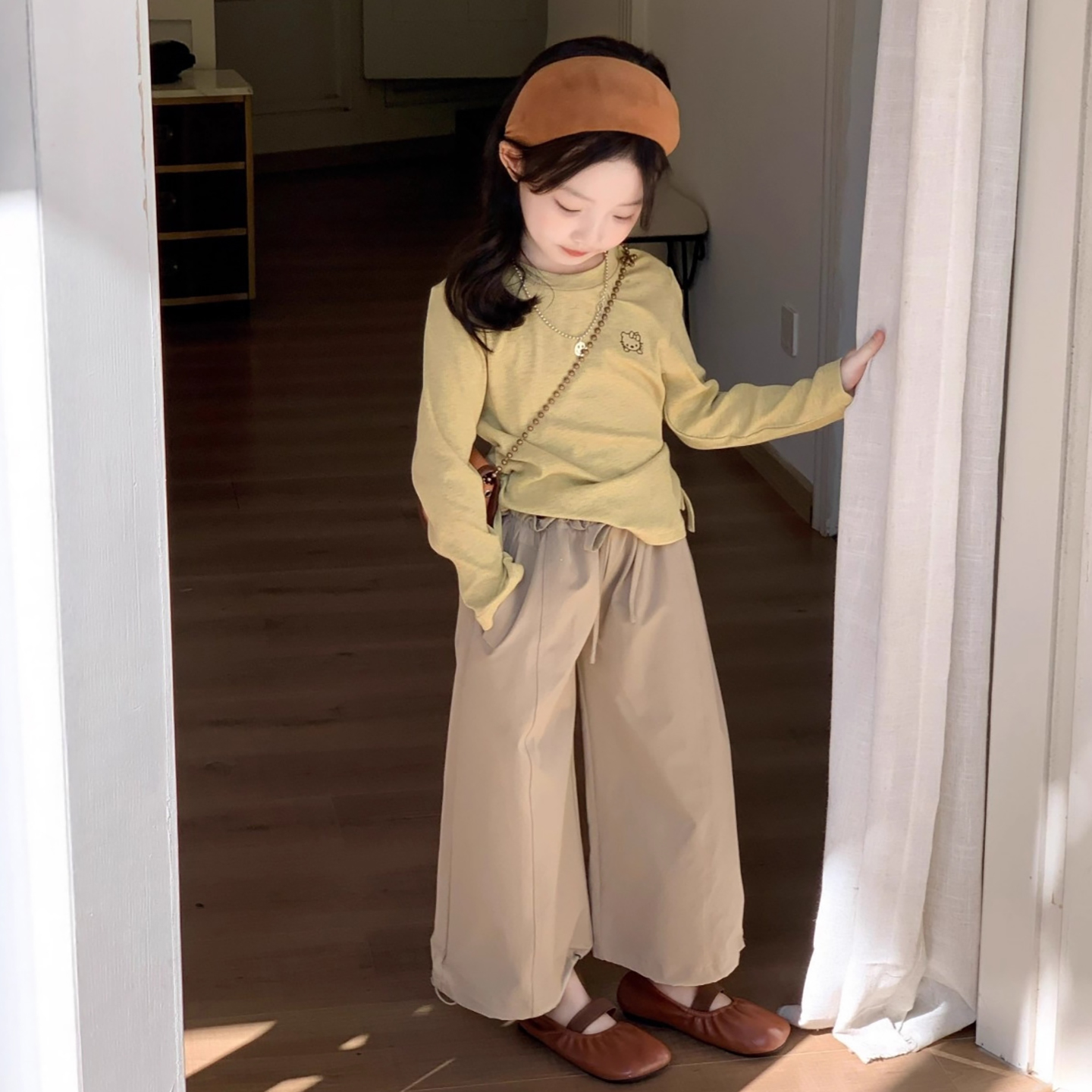 女童韩系穿搭套装2025早秋新款潮