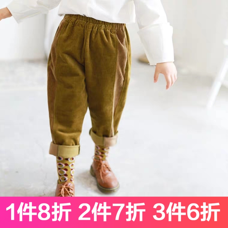 长裤灯芯绒裤子洋气可爱百搭舒适