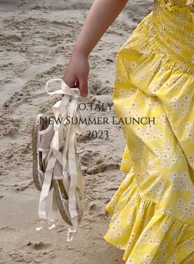 韩国女童吊带裙韩版儿童碎花连衣裙