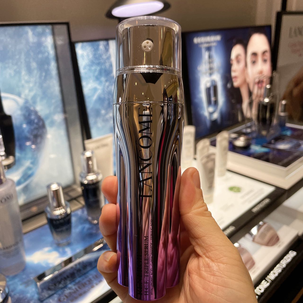 现货LANCOME/兰蔻塑颜三管精华紧致美白淡纹抗氧3管三重精华50ml-封面