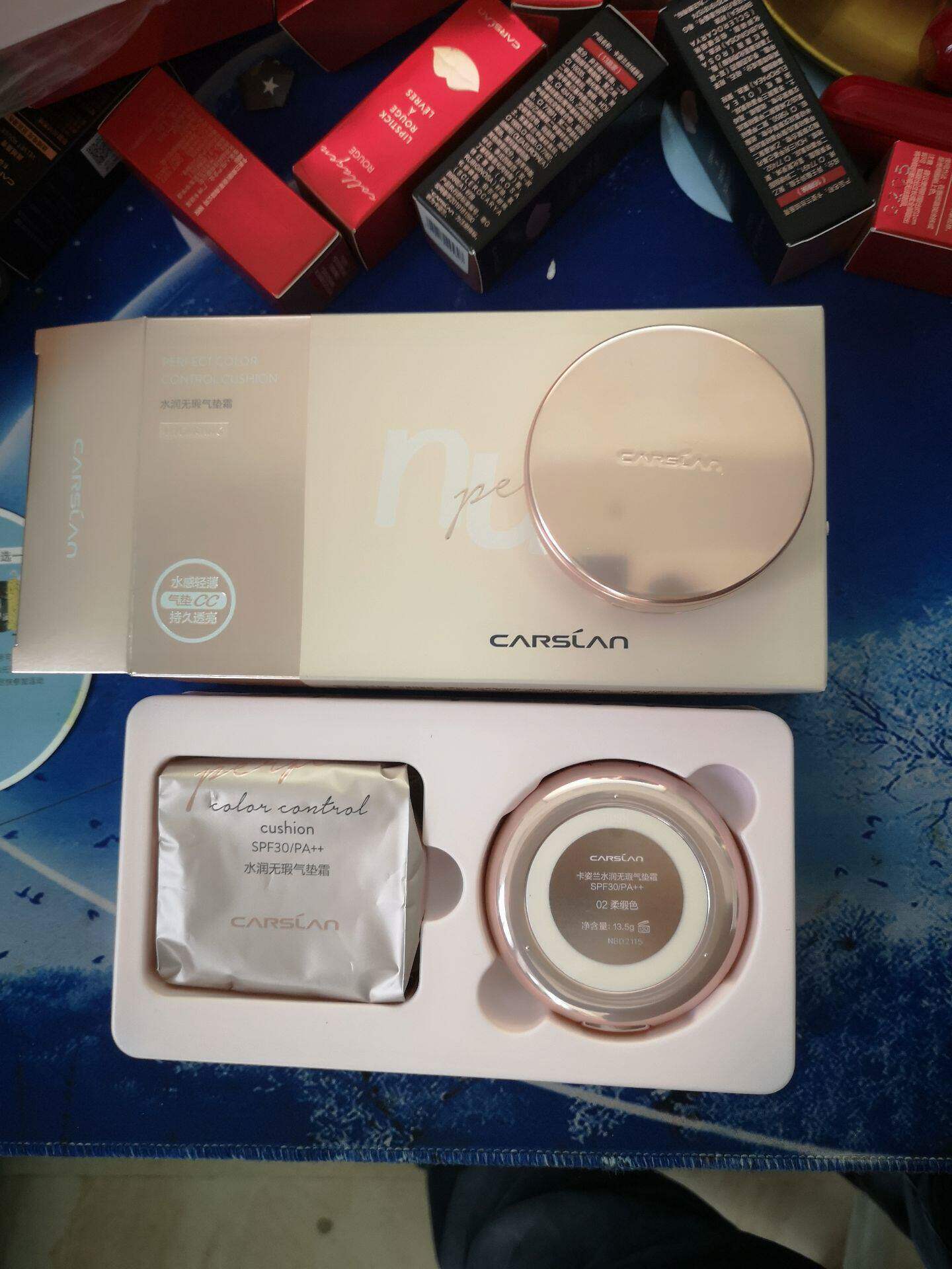 卡姿兰CC霜蜗牛气垫调控霜bb补水保湿遮瑕 强kazilan带防伪 正品