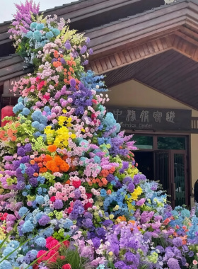 莫奈花园仿真花墙网红打卡布置